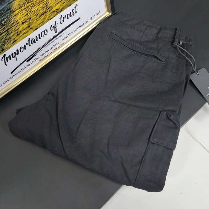 2020 Logo- ストーンアイランドメンズ LOGO カジュアル コットン パンツ Sto0266x.ブラック