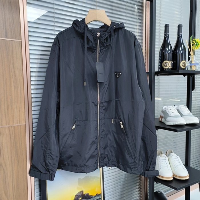 プラダ メンズ モダン ブラック ジャケット - - pr397x