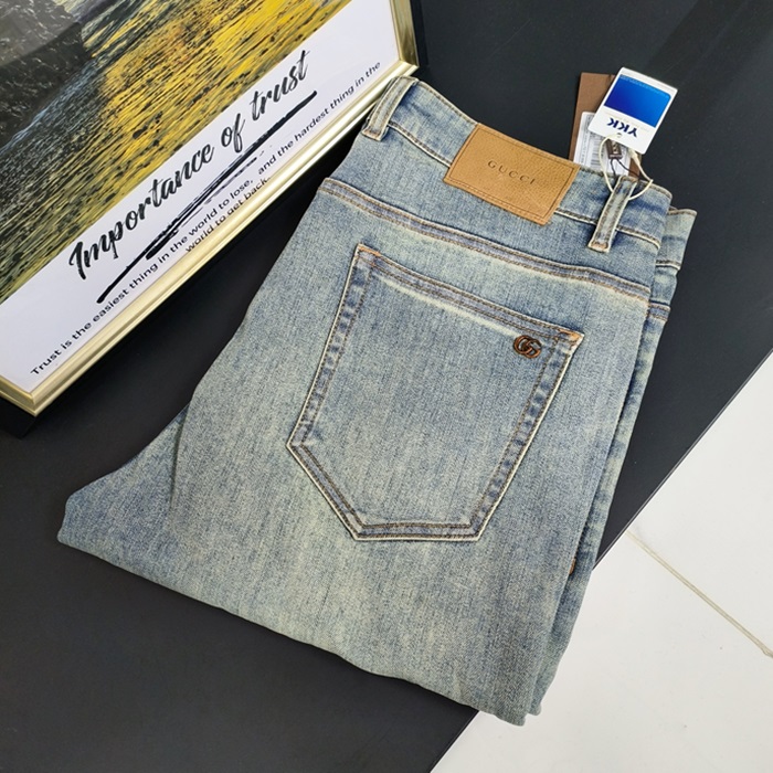 グッチ メンズ ブルー ジーンズ - - guc2490x