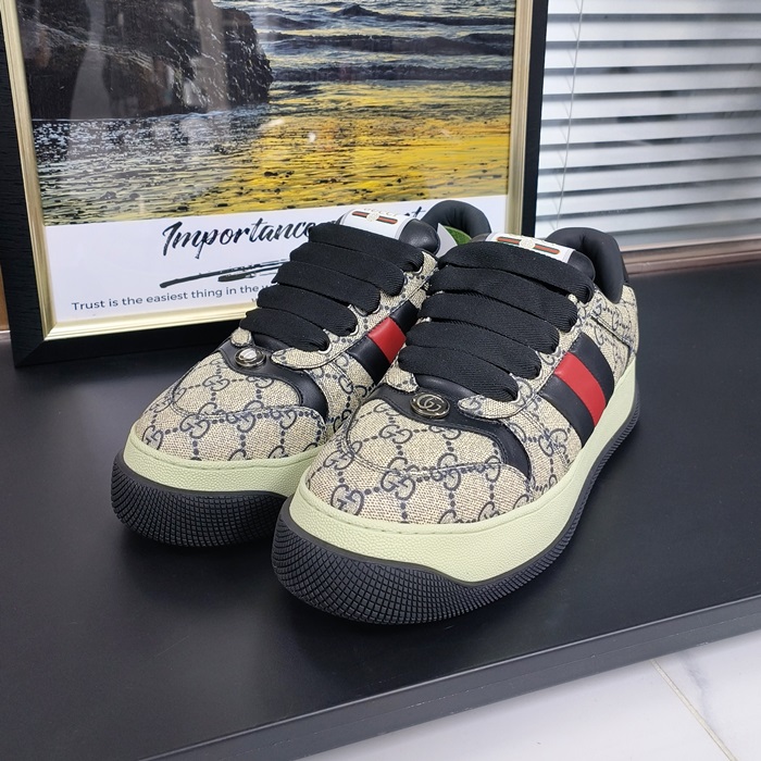 グッチ メンズ ネイビー スニーカー - - gus1396x