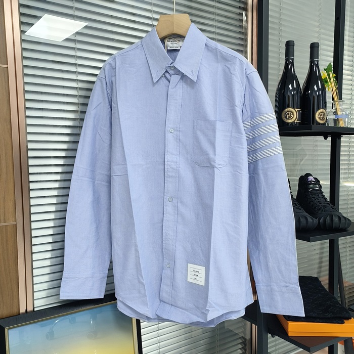 トムブラウン メンズ ブルー シャツ -  Shirts - thc64x