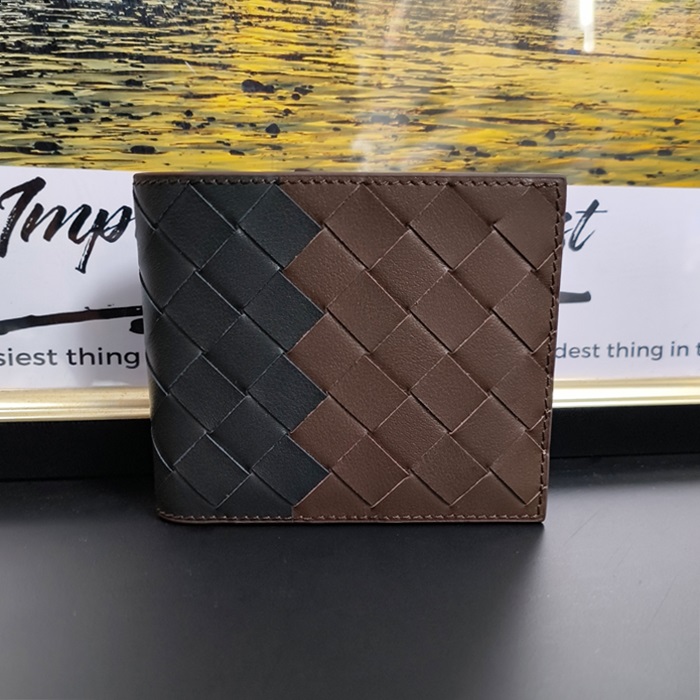 ボッテガヴェネタ メンズ ツートン 二つ折り財布 - Half - bvw223x