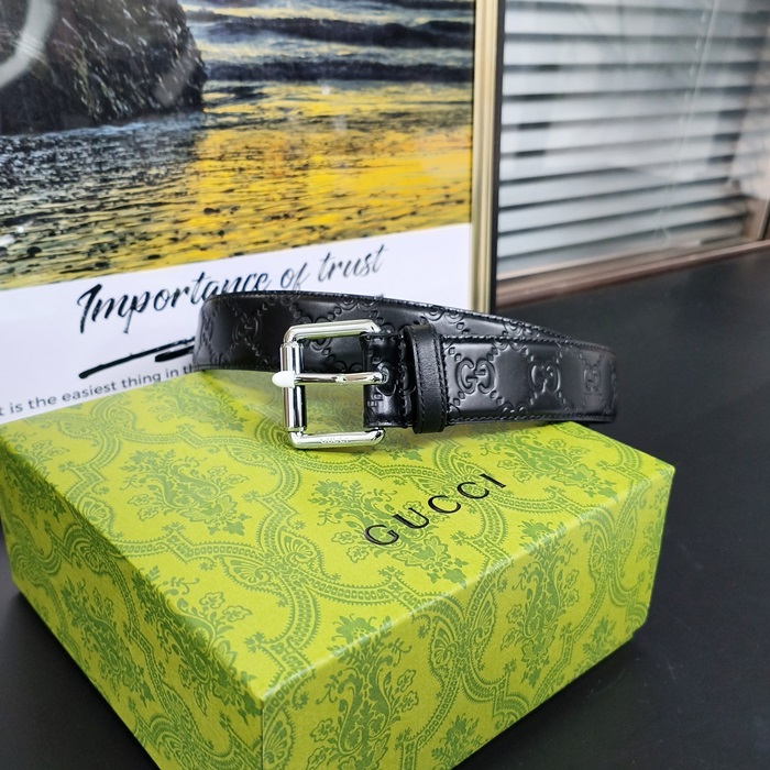  - グッチメンズレザーベルト,Size(4.0cm),GUBT0140,ブラック