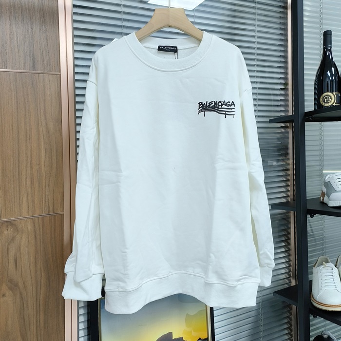 バレンシアガ メンズ ホワイト スウェット -  White  - ba625x