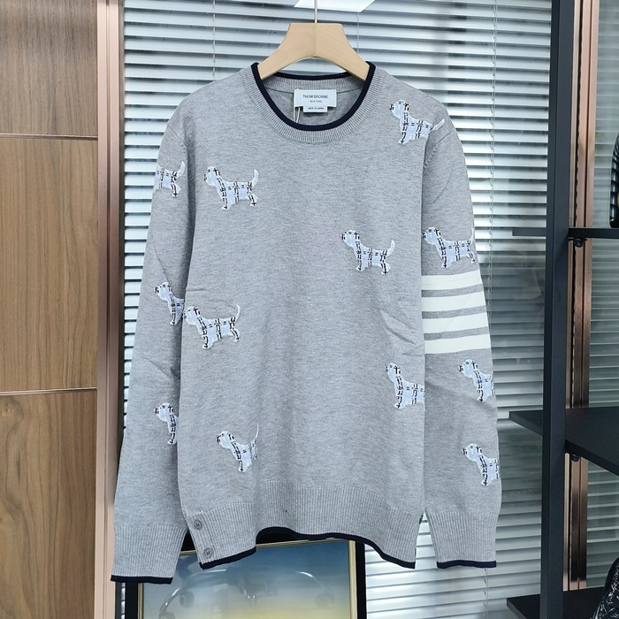 トムブラウン メンズ ラウンドネックセーター- er - thc0472x