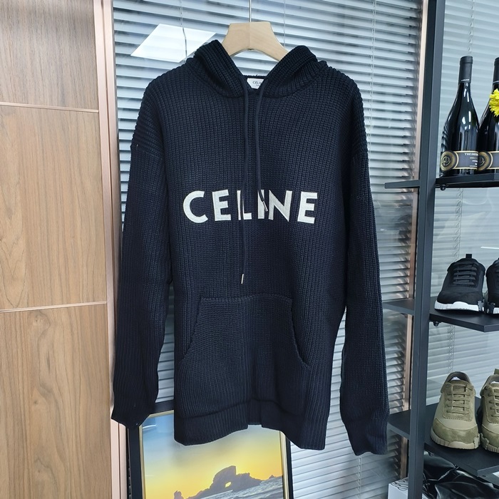 セリーヌ メンズ フード ニットアウターウェア - Hood Knitwear - cec2515x