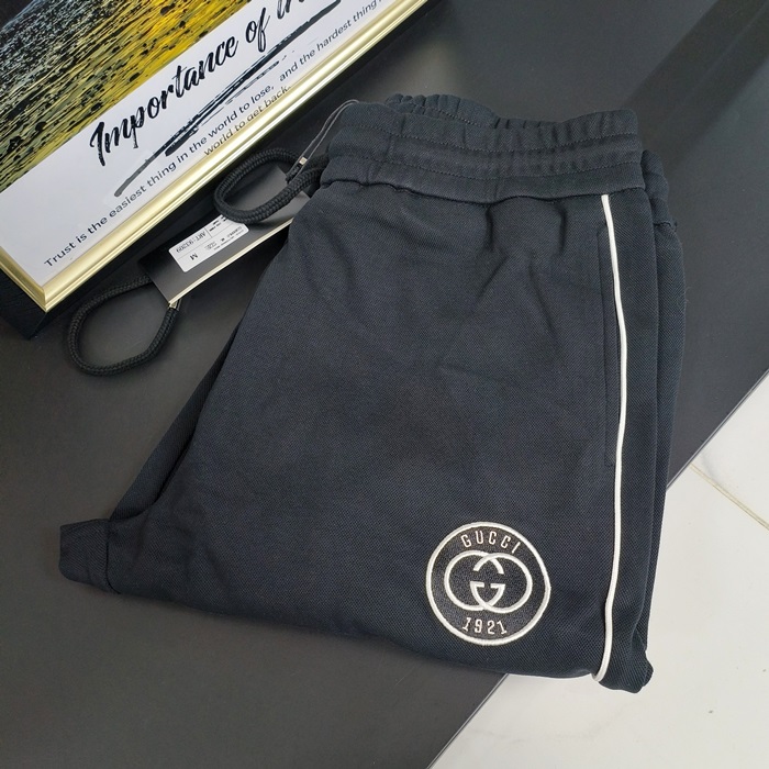 グッチ メンズ ブラウン トレーニング パンツ - - guc4083x