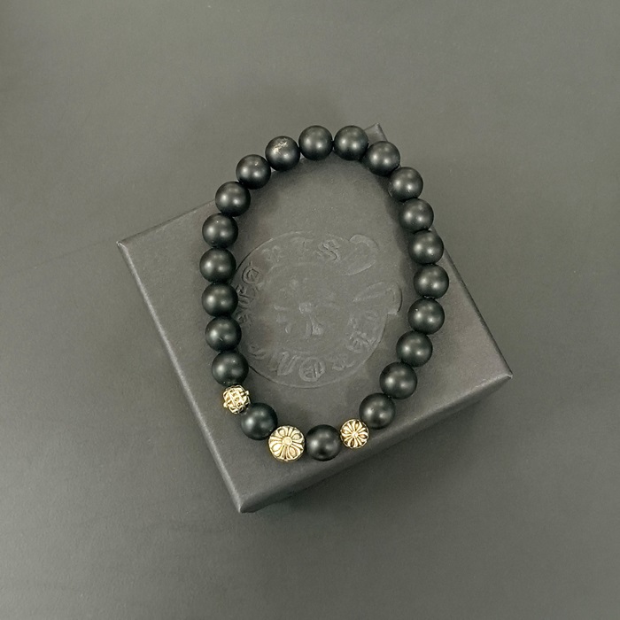 Chrome hearts casual bangle - クロムハーツ カジュアル ブラック ブレスレット Chr0001.