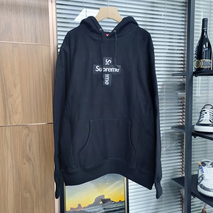   - シュプリームメンズ LOGO コットン フーディーTシャツ Sup0126x Size(m - 2xl) ブラック