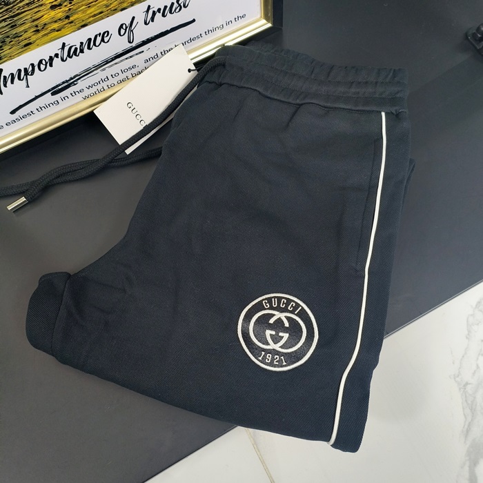 グッチ メンズ ブラウン トレーニング パンツ - - guc4083x