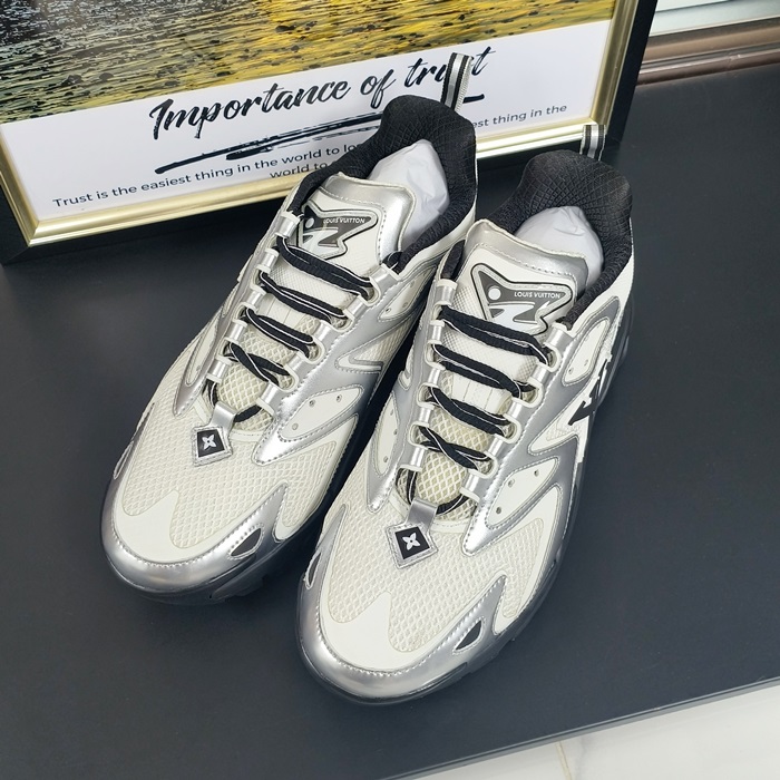 ルイヴィトン メンズ ランナー スニーカー イエロー  -  Silver  - lv1953x