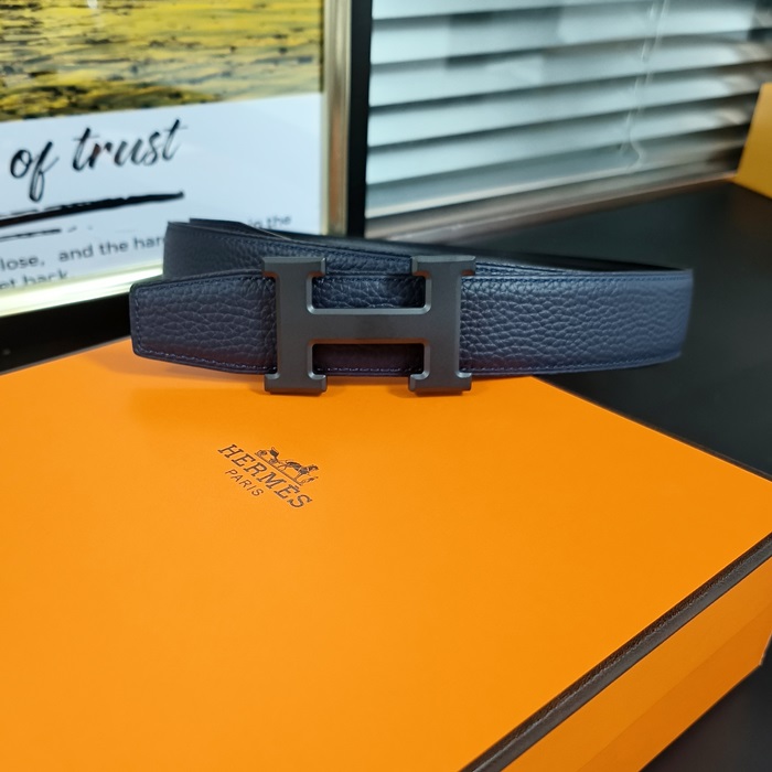 エルメス メンズ リバーシブル H ベルト -  Boucle De Ceinture H  - bel51x