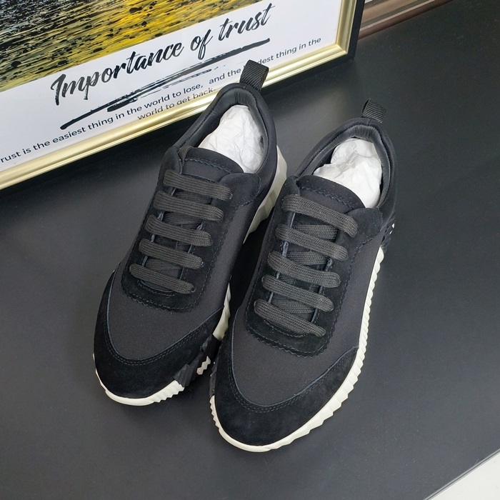   - エルメスメンズ ランニングシューズ , HERS0341, ブラック