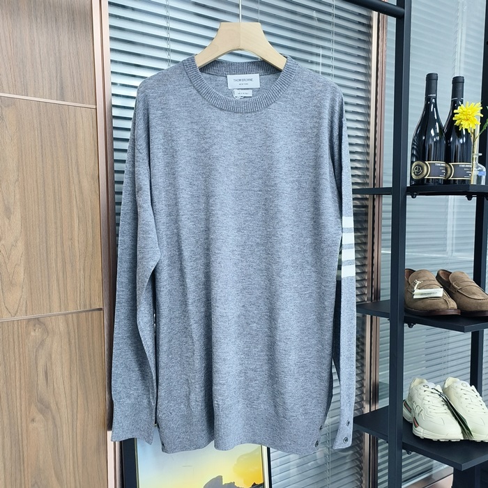 トムブラウン メンズ グレー ニット - Gray Knits - th104x