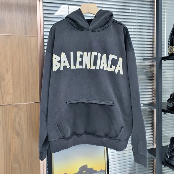 バレンシアガ メンズ ラウンドネック長袖Tシャツ -  Round- bac3657x