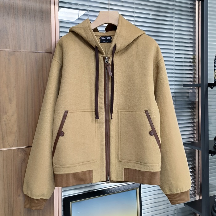 トムフォード メンズ キャメル ジャケット - Tom Ford Camel - toc1319x