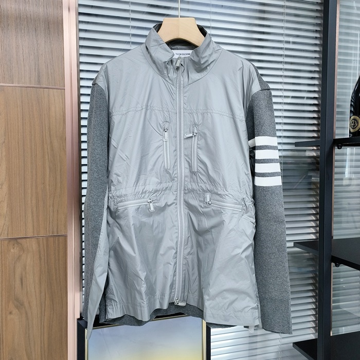 トムブラウン メンズ クラシック グレー ジャケット - Gray - tom0638x