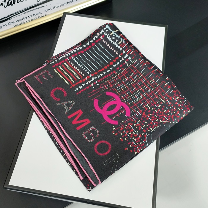 シャネルレディース ブラック スカーフ -  - acc1809x