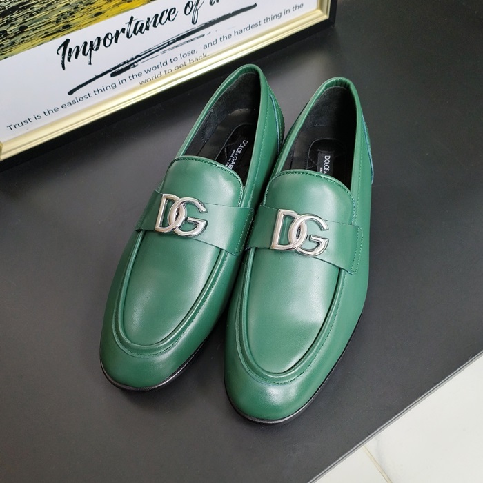 ディーアンドジー メンズ グリーンローファー -  Green- dol410x