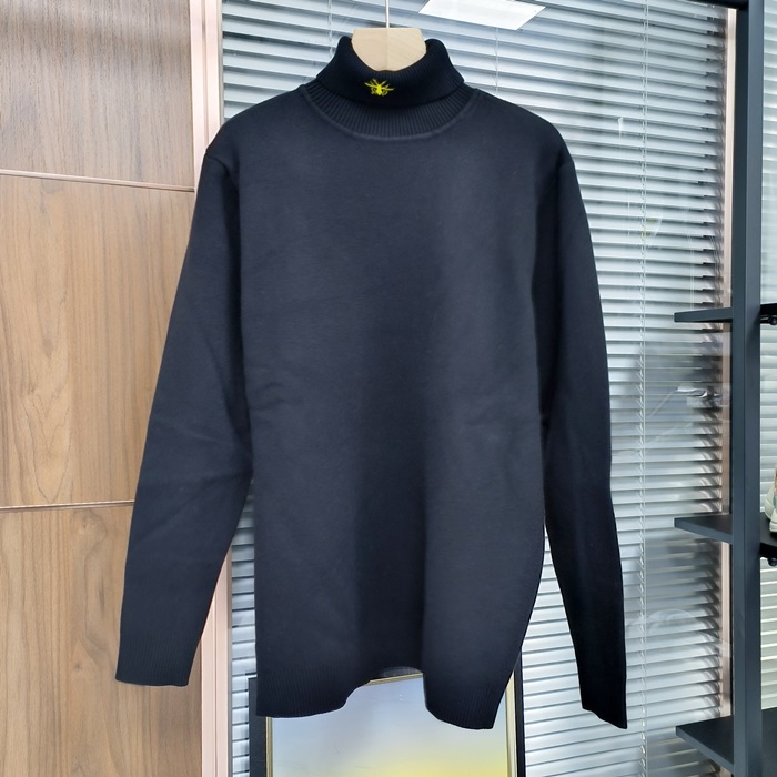 ディオール メンズ ブラック タートルネック セーター -   - di122x