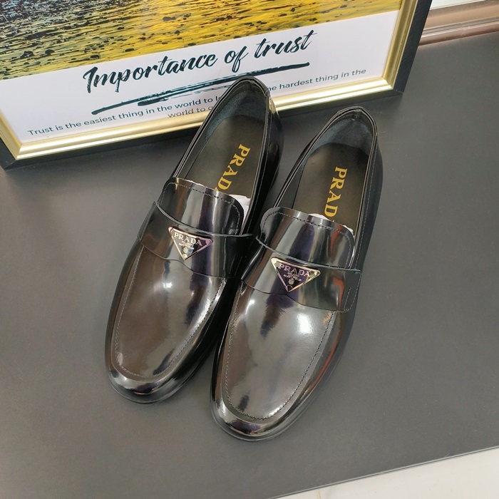 2020 - プラダ メンズ レザーローファー,PRAS0267,ブラック