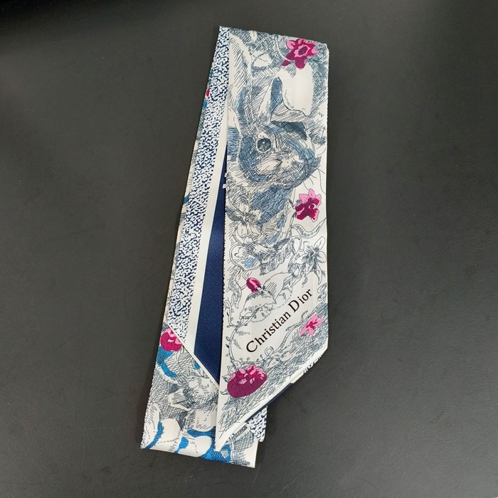 ディオール レディース ピンク シルク ツイル  スカーフ -   Pink - di874x