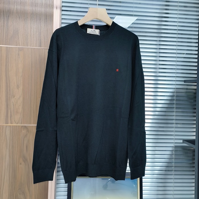 - エルメスメンズ クルーネック ウール セーター Her0527x.Sizeグレー