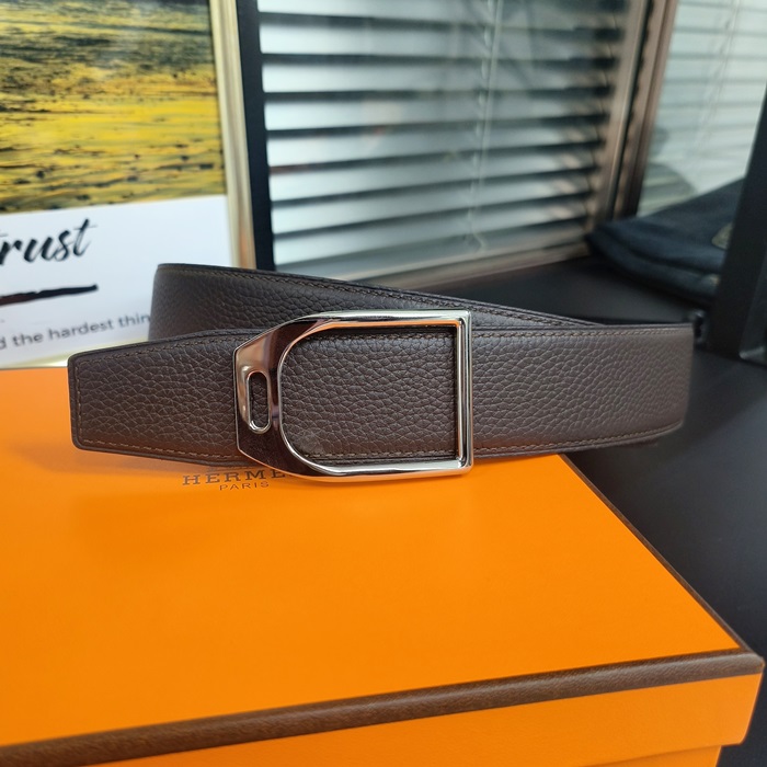 エルメス メンズ リバーシブル ジョッキー ベルト -  Jockey  - bel78x