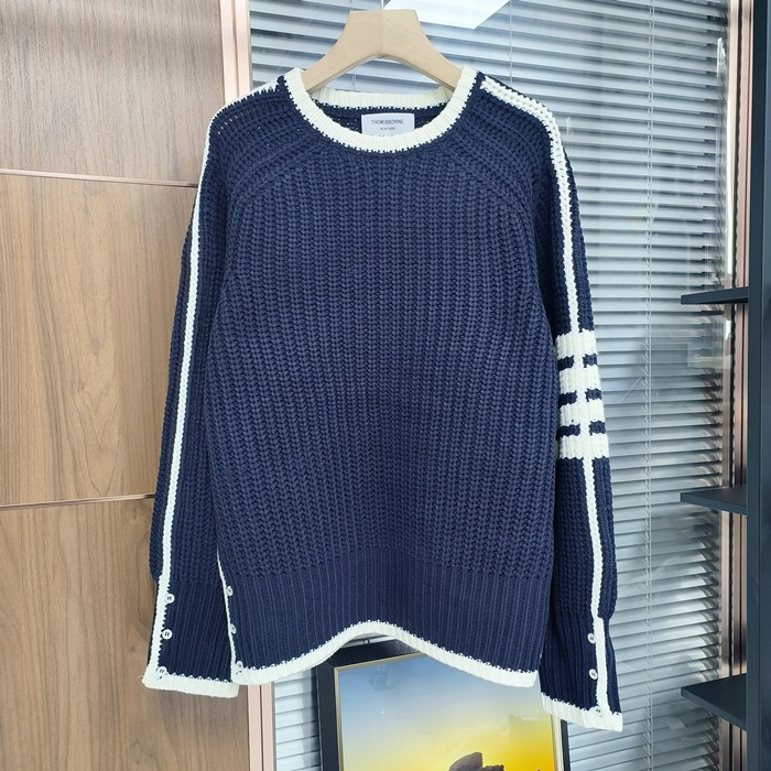 トムブラウン メンズ ラウンドネックセーター- er - thc4962x