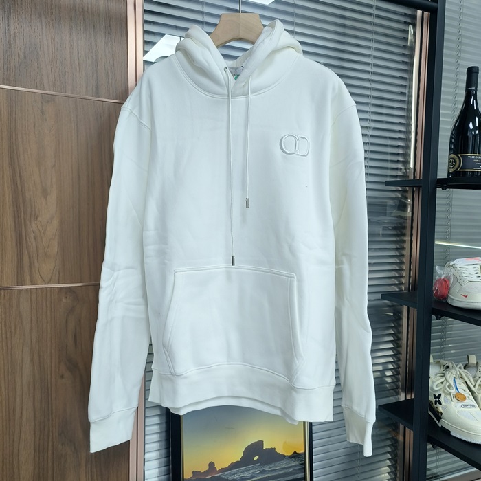 ディオール ユニセックス ホワイト フーディーTシャツ - White  - dic1915x