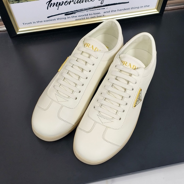 プラダ メンズ ホワイト スニーカー - White  - prs129x