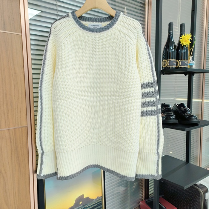 トムブラウン メンズ ラウンドネックセーター- er - thc4963x