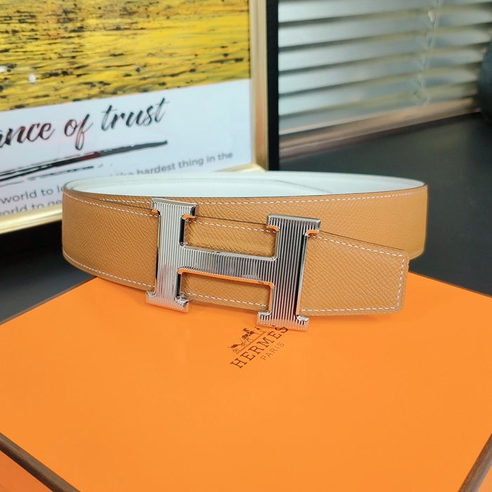 エルメス メンズ リバーシブル H ベルト -  Boucle De Ceinture H  - bel62x