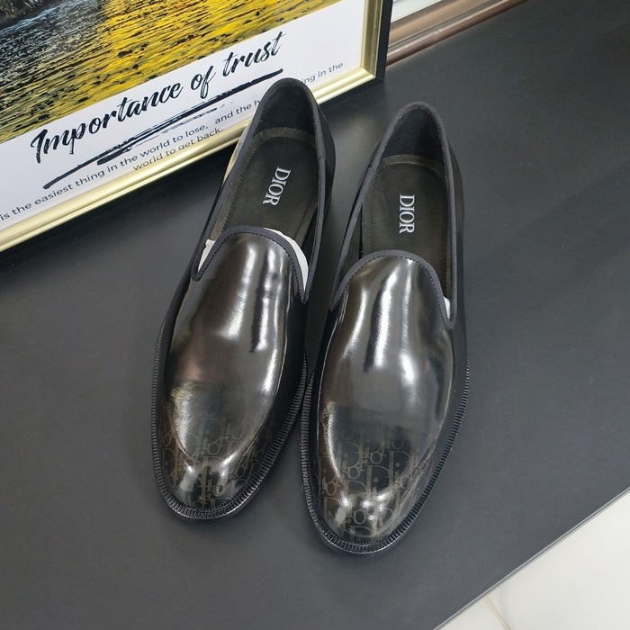ディオール メンズ ブラックローファー - - di589x