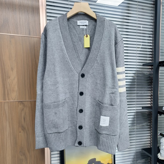 トムブラウン メンズ Vネック カーディガン -   - thc3072x