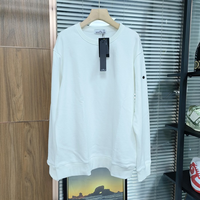 Light Reflection Man-to-man White - ストーンアイランドメンズ LOGO コットン スウェット Sto0340x Size(m - 2xl) ホワイト