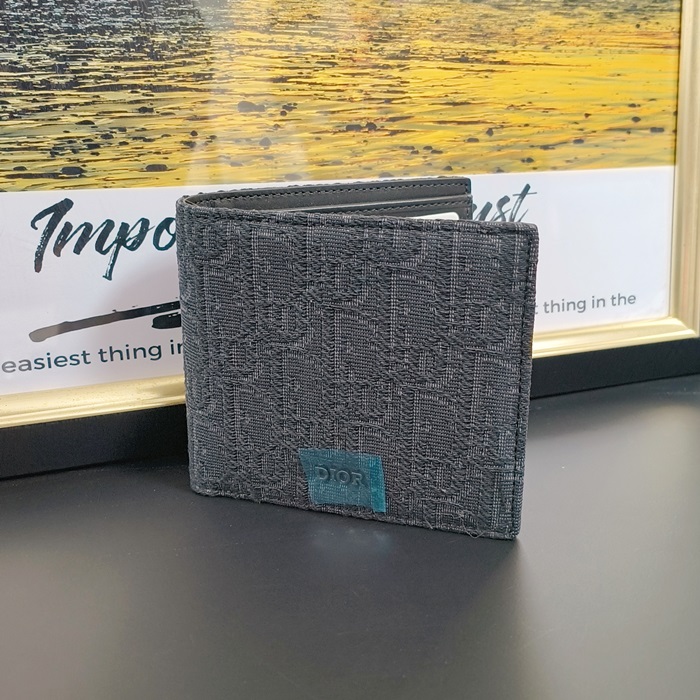 ディオール メンズ オブリーク コンパクト二つ折り財布  -  Oblique s - di655x