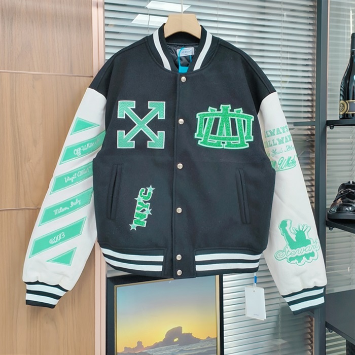 オフホワイト メンズ ボンバー ジャケット -  Bomber  - ofc4271x