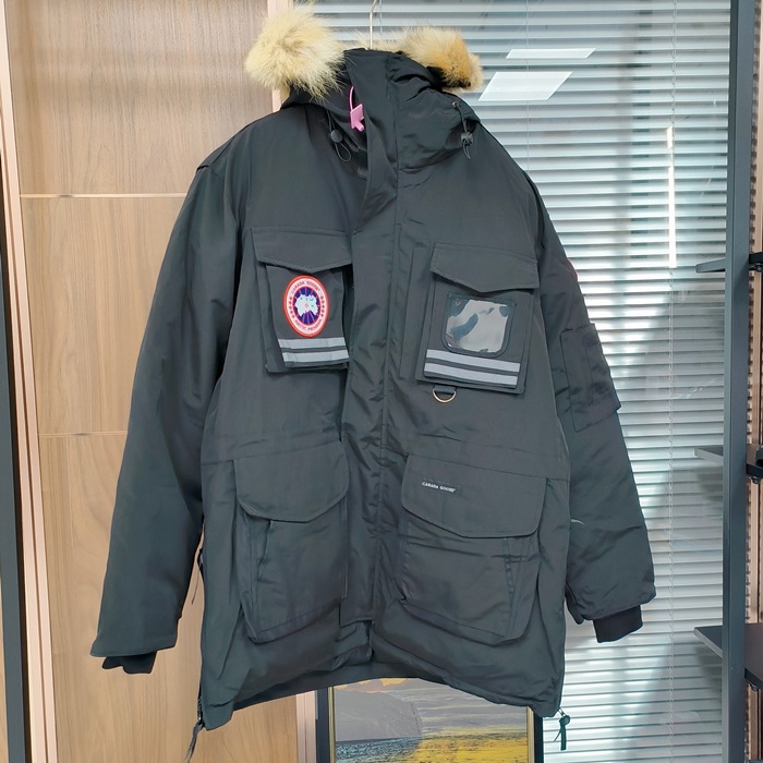 Canada goosePatch LogoDown  - カナダグースメンズ パッチ LOGO カジュアル ダウン ジャケット Can0195x.ブラック