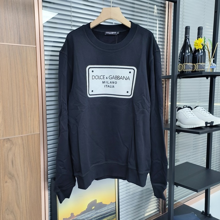 ディーアンドジー メンズ ラウンドネックスウェット -   Shirt - doc4063x