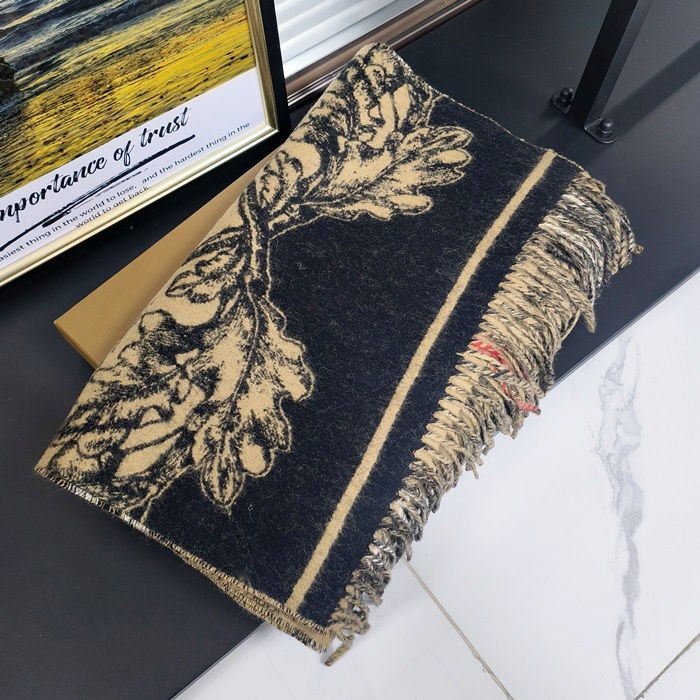 バーバリー ユニセックス キャメル マフラー - BurberryCamel Muffler - bu08x