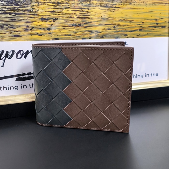 ボッテガヴェネタ メンズ ツートン 二つ折り財布 - Half - bvw223x