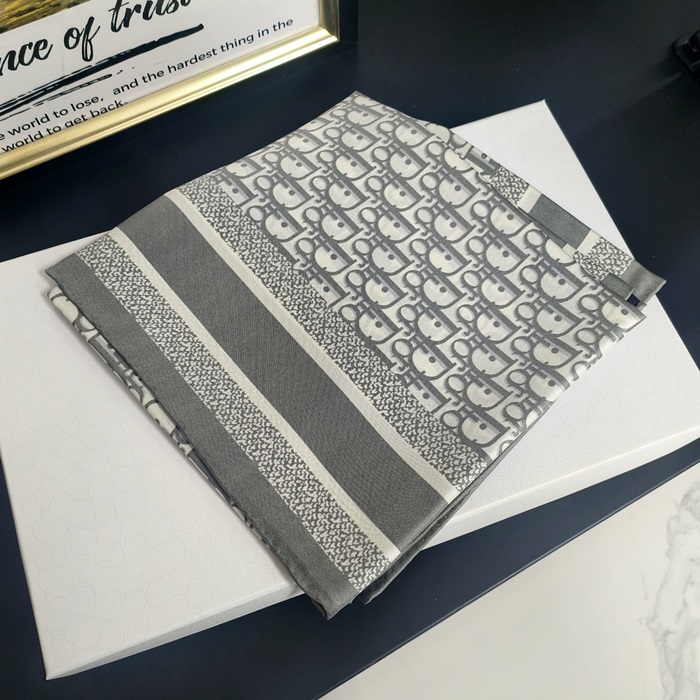 ディオール レディース グレー リバーシブル スカーフ -   Gray - acc1802x