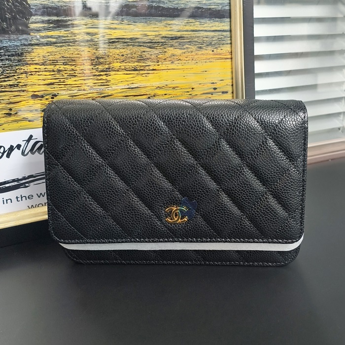 シャネルwoc キャビア ブラック ゴールド - Chane woc Caviar - ch2708z