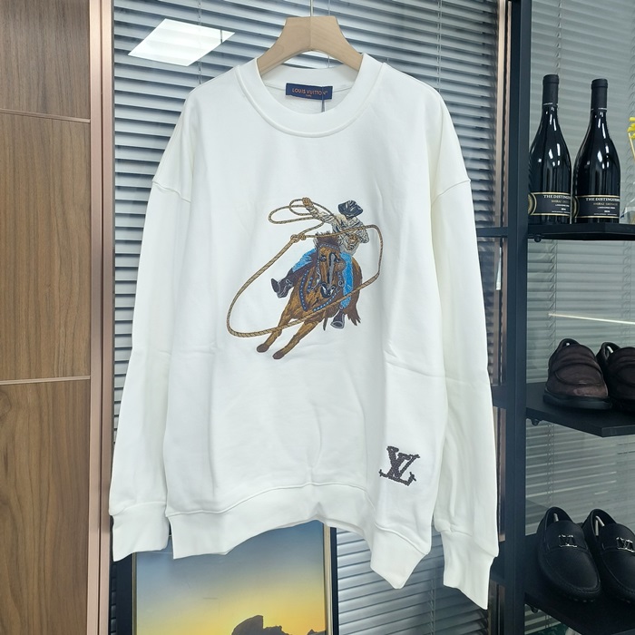 ルイヴィトン メンズ ラウンドネックスウェット -  Round- lvc3417x