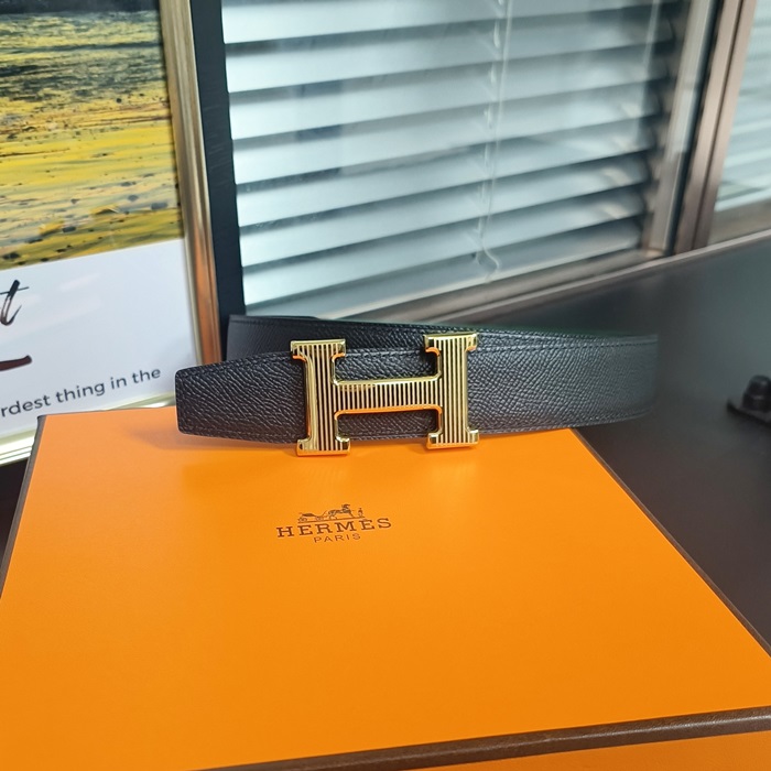 エルメス メンズ リバーシブル H ベルト -  Boucle De Ceinture H  - bel61x