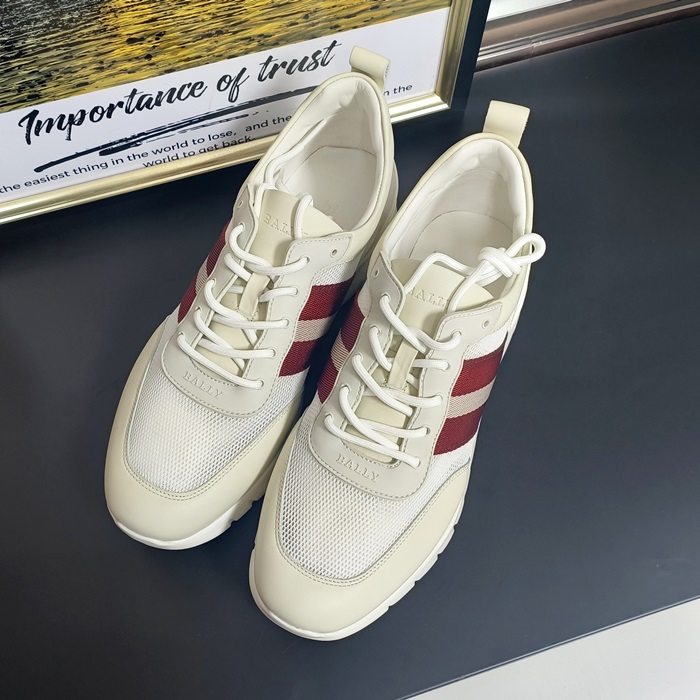 バリー メンズ モダン ホワイト スニーカー - White  - bal0145x