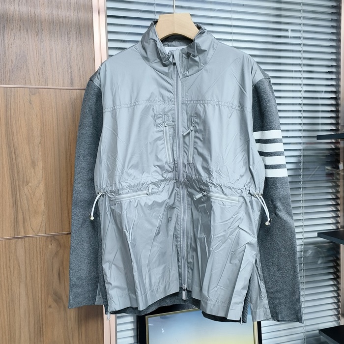 トムブラウン メンズ クラシック グレー ジャケット - Gray - tom0638x