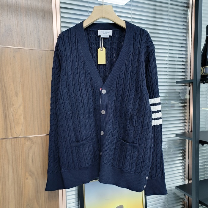 トムブラウン メンズ Vネック カーディガン -   - tho666x