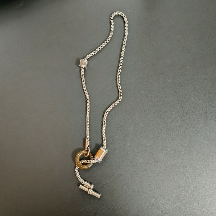 エルメス メンズ ホワイト ゴールド ネックレス -   - acc1105x